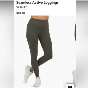 SPANX Booty Boost 7/8 Leggings - Dark Green - Medium